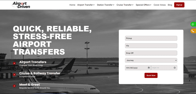 Airport Driven - Transport Booking
